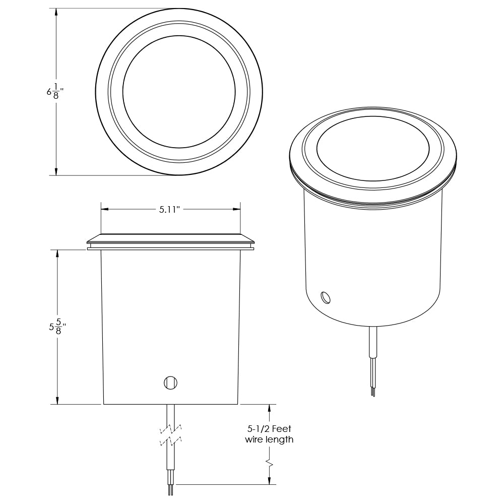 9 Series Pro Full Color 14W Bourbon Brass Core Drill / Well Lights