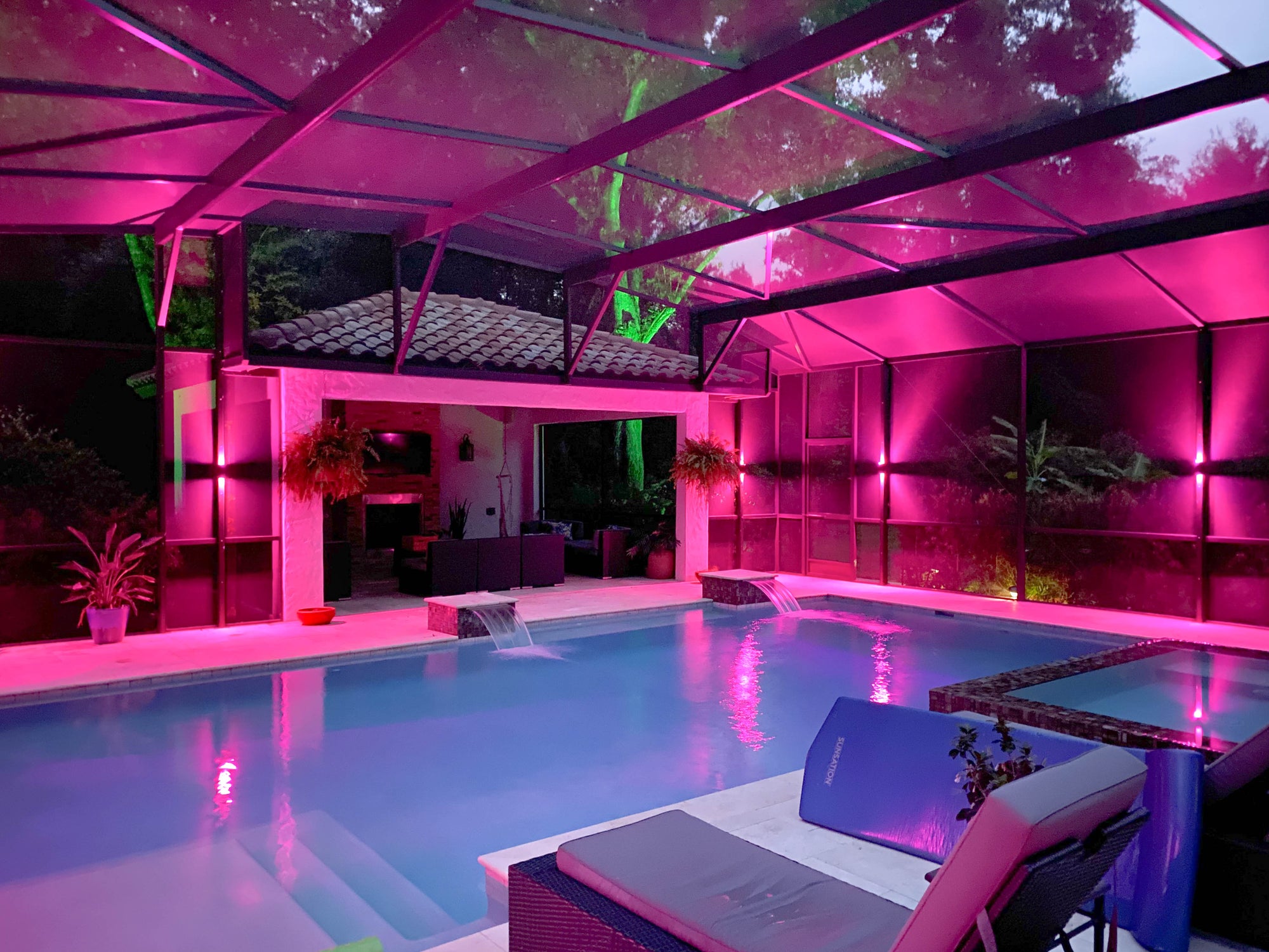 multi color lights for pools and patios