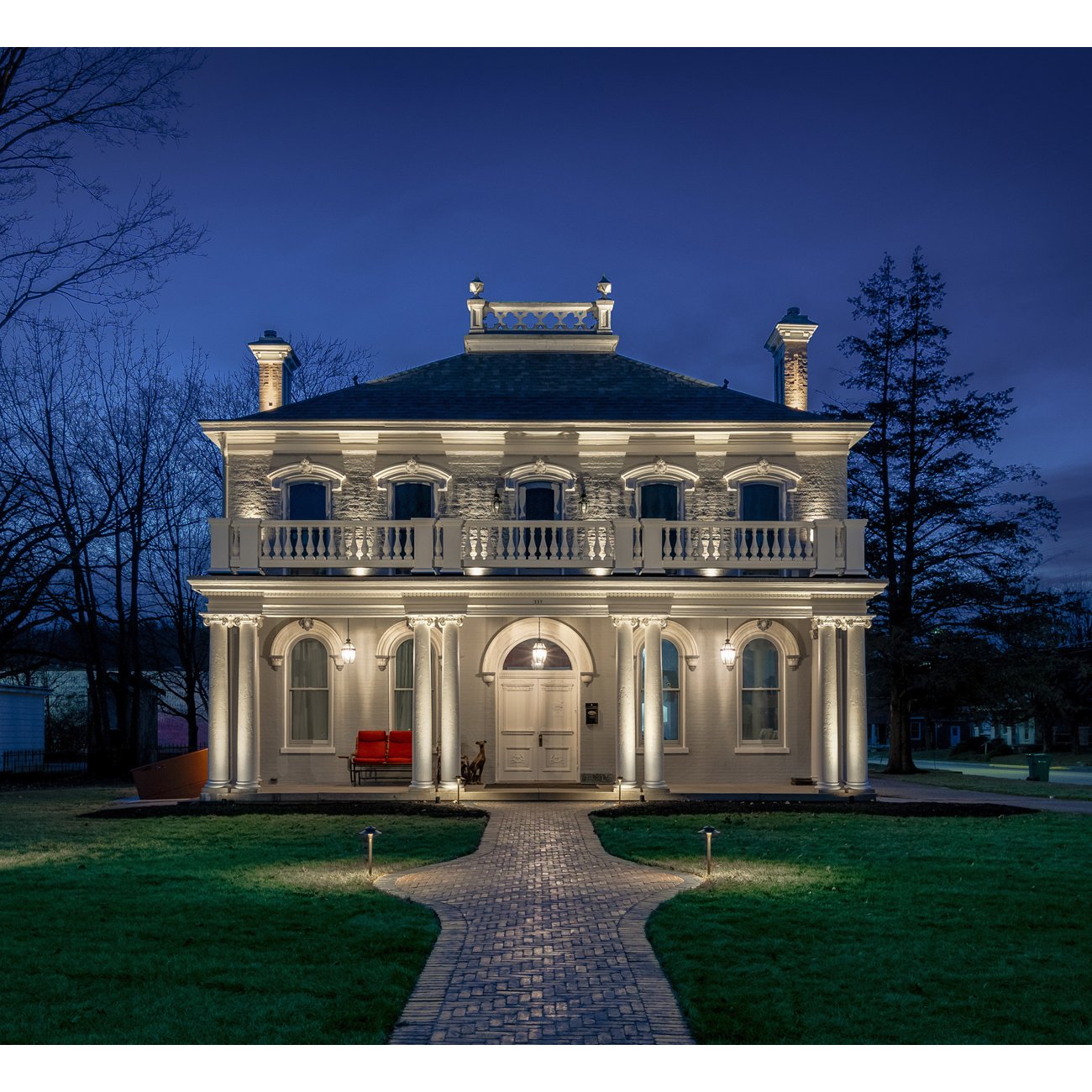 Adjustable White 6W Brass LED Up Light Up Lights Haven Lighting