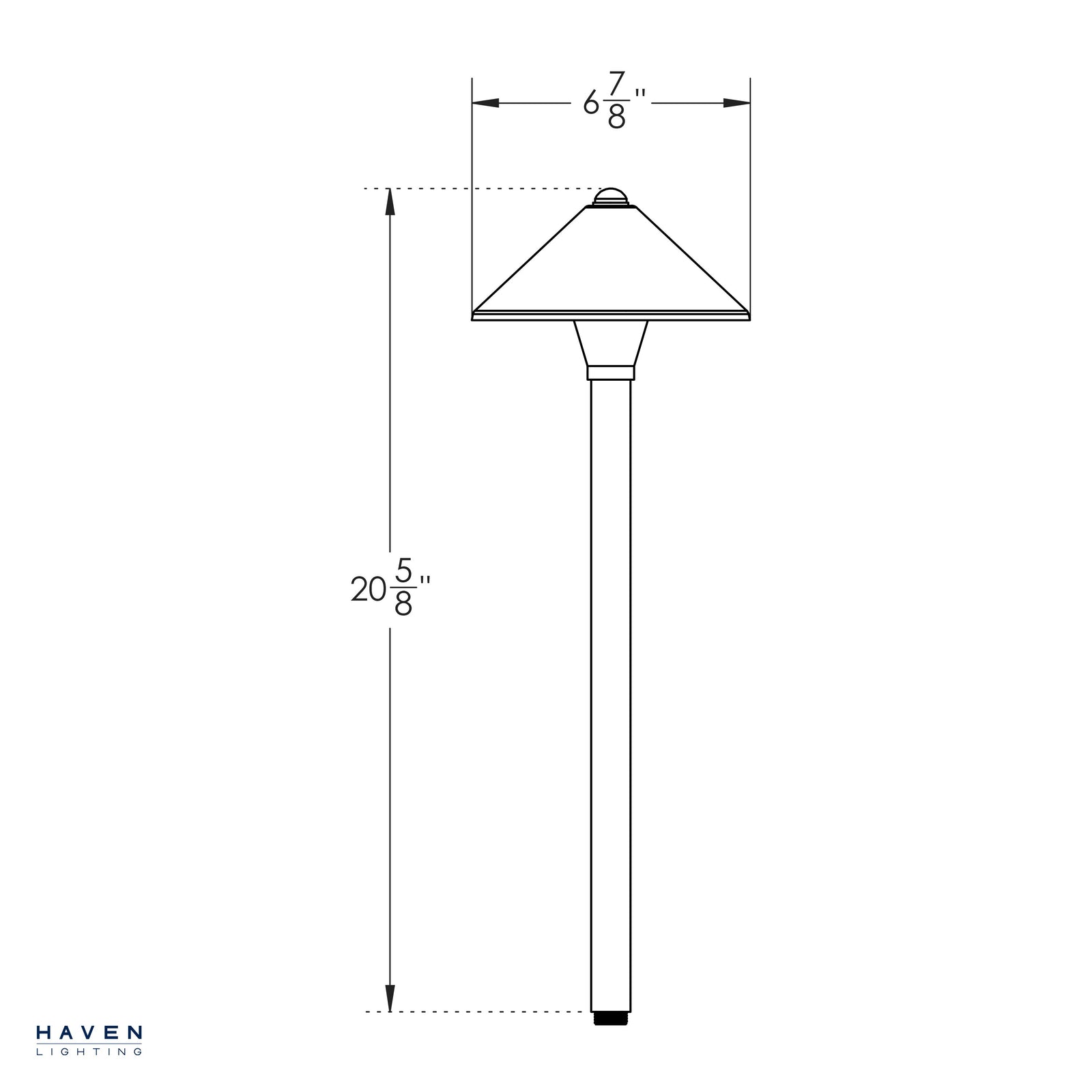 Full Color WiFi LED Path Light - Shade 1 Path Lights Haven Lighting