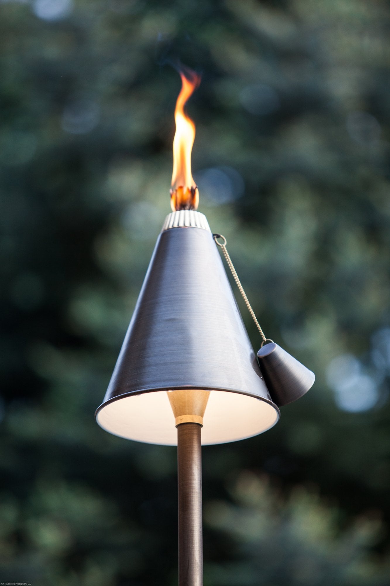 Adjustable White LED Tiki Torch Light Tiki Light Haven Lighting