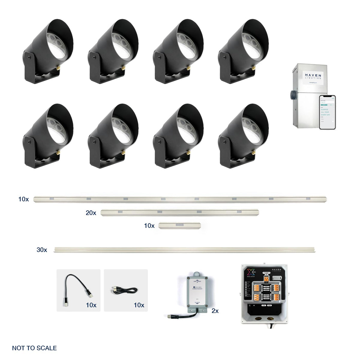 X Series Classic (124 ft) &amp; 6 Series (8 Up Lights) Combination Kit