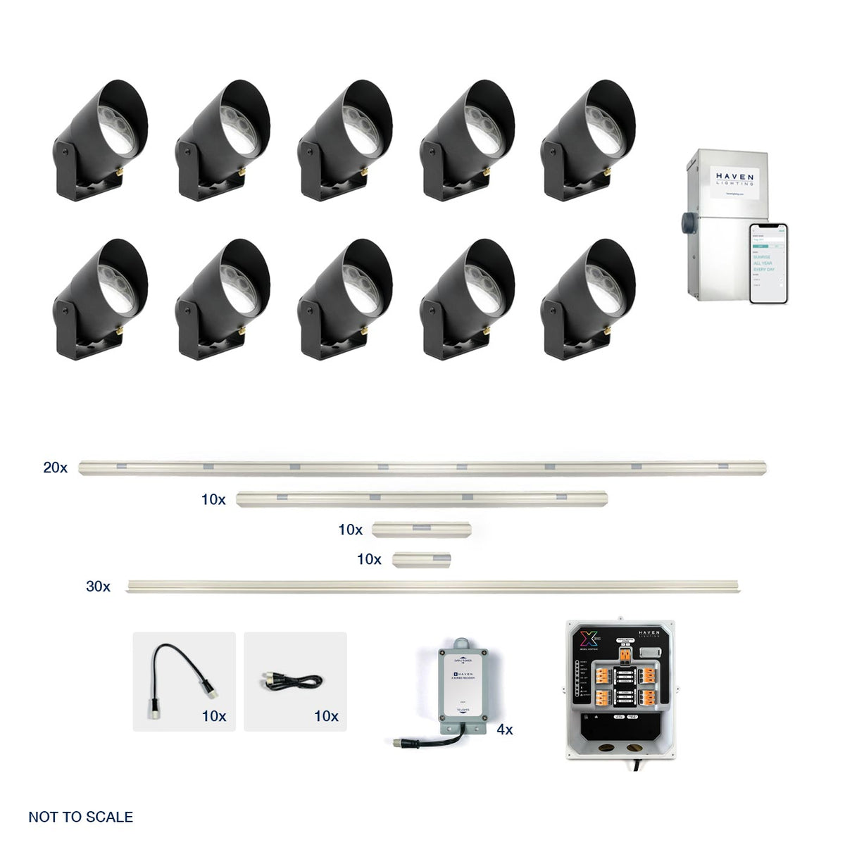 X Series Classic (150 ft) &amp; 6 Series (10 Up Lights) Combination Kit