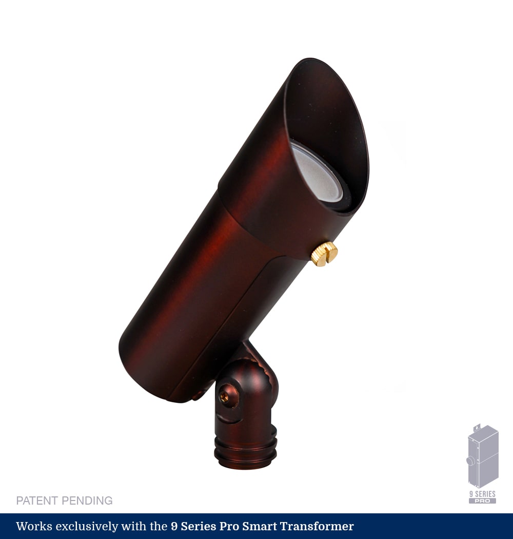 9 Series Pro Full Color 2-Inch Bourbon Brass LED Up Lights