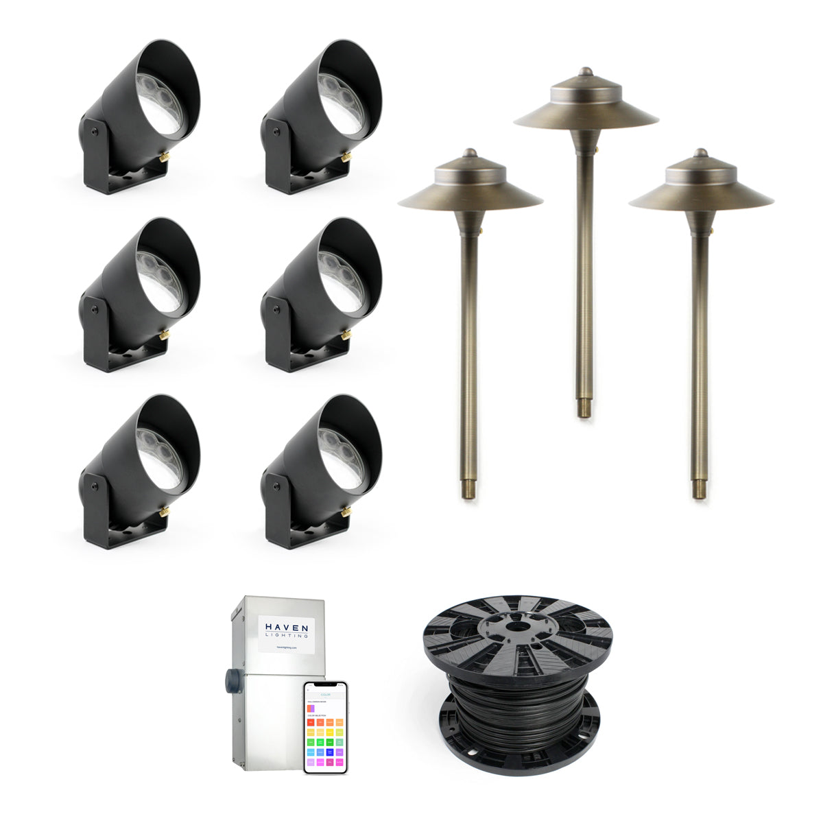 9 Series Pro Full Color 6-Up/3-Path Light Package