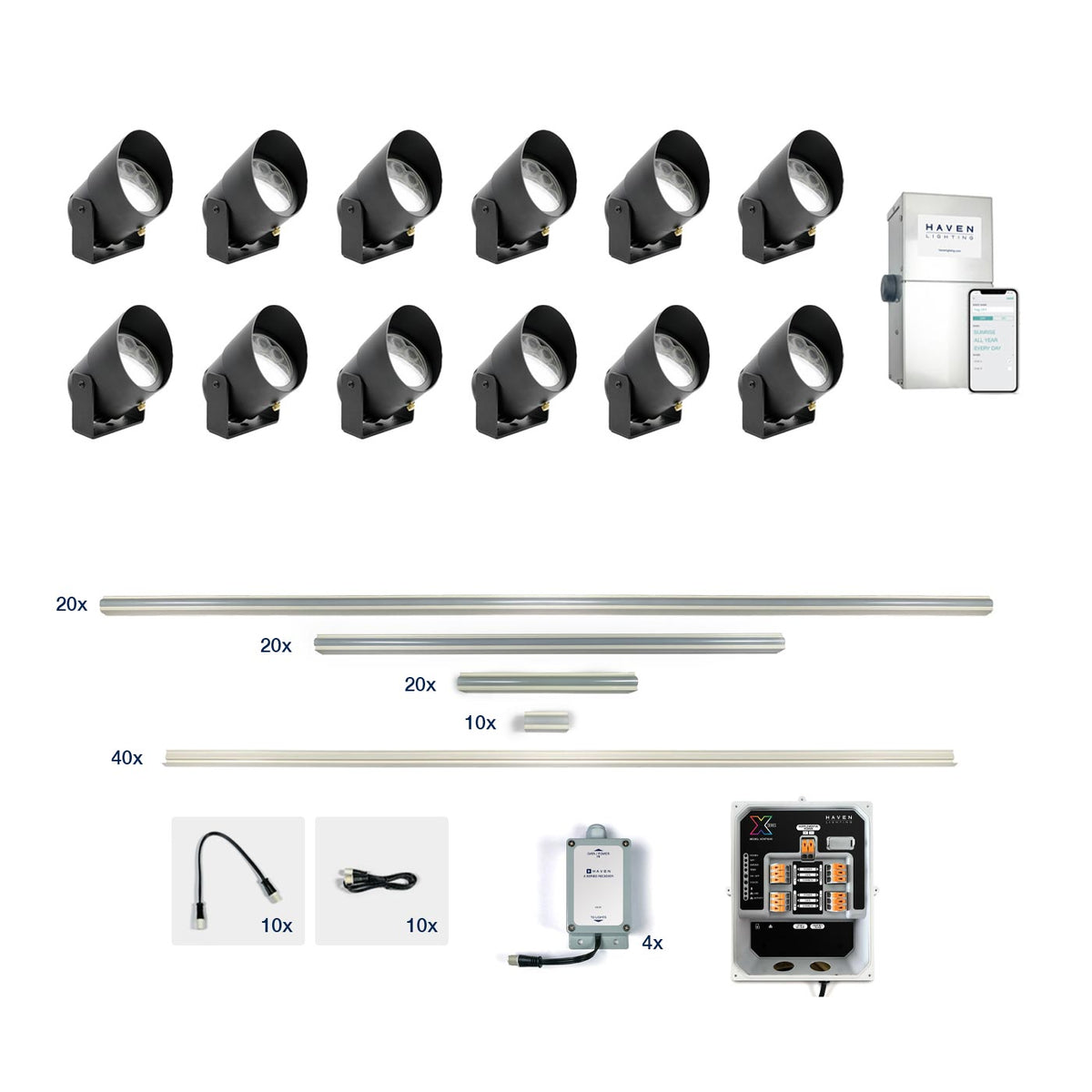 X Series Evolution (200 ft) &amp; 9 Series (12 Up Lights) Combination Kit