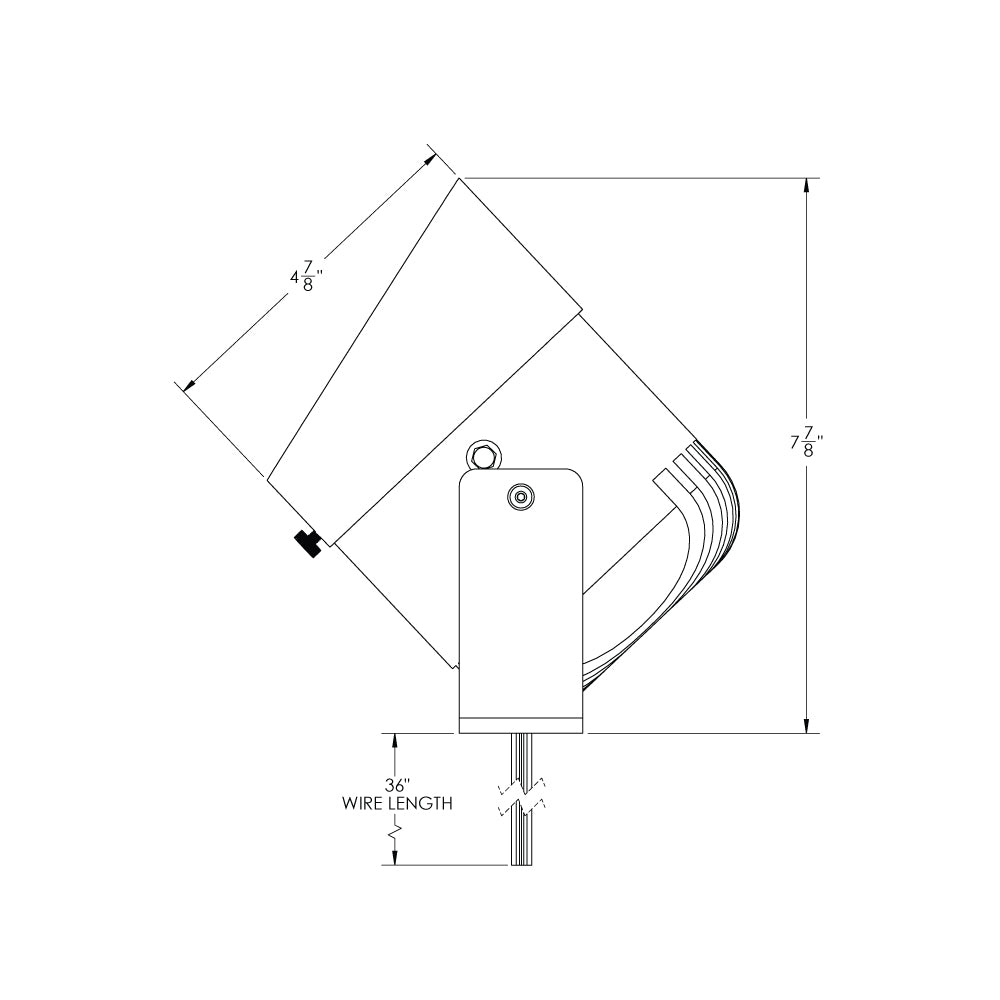 Adjustable White 5-Inch Aluminum LED Up Lights