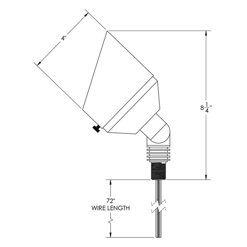 Adjustable White 4-Inch Brass LED Up Lights - Haven Lighting