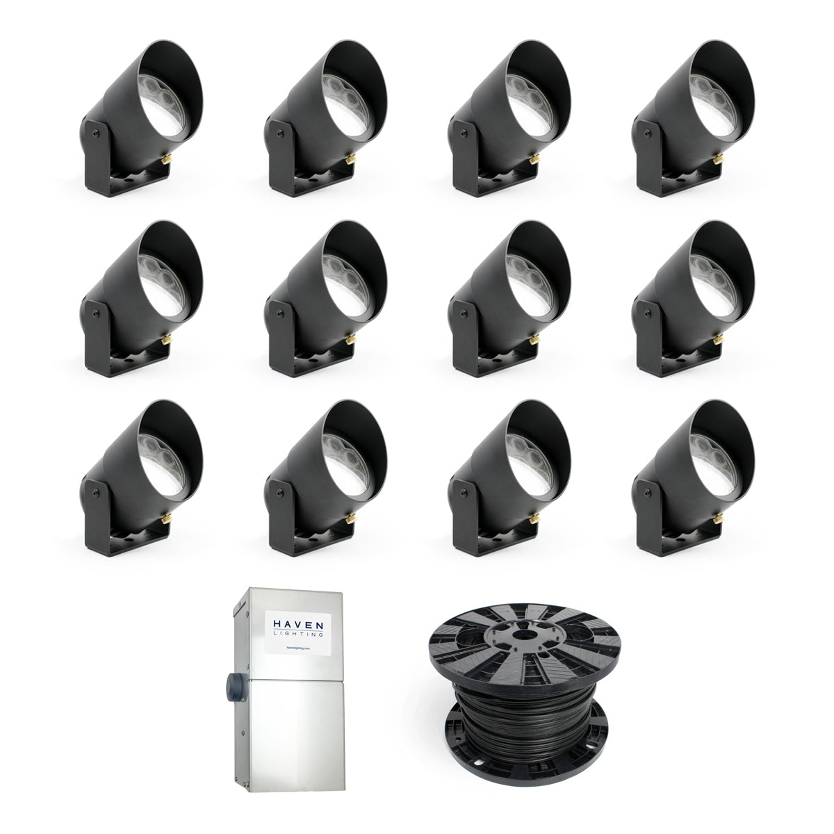 Smart Phone Controlled System with Adjustable White 12-Up Light Package