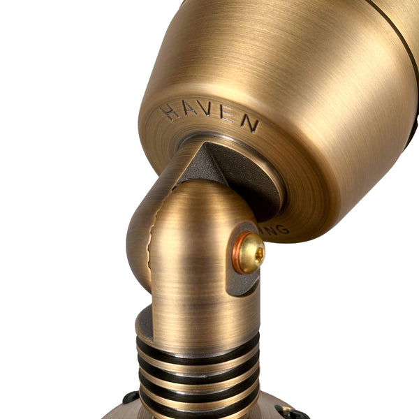 9 Series Pro Full Color 3-Inch Brass LED Up Light - Haven Lighting