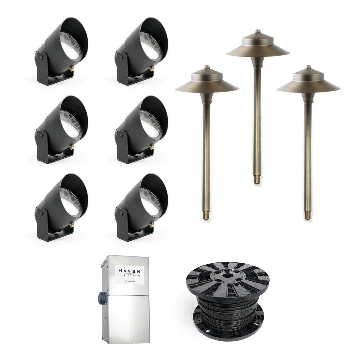 Smart Phone Controlled System with Adjustable White 6-Up/3-Path Light Package