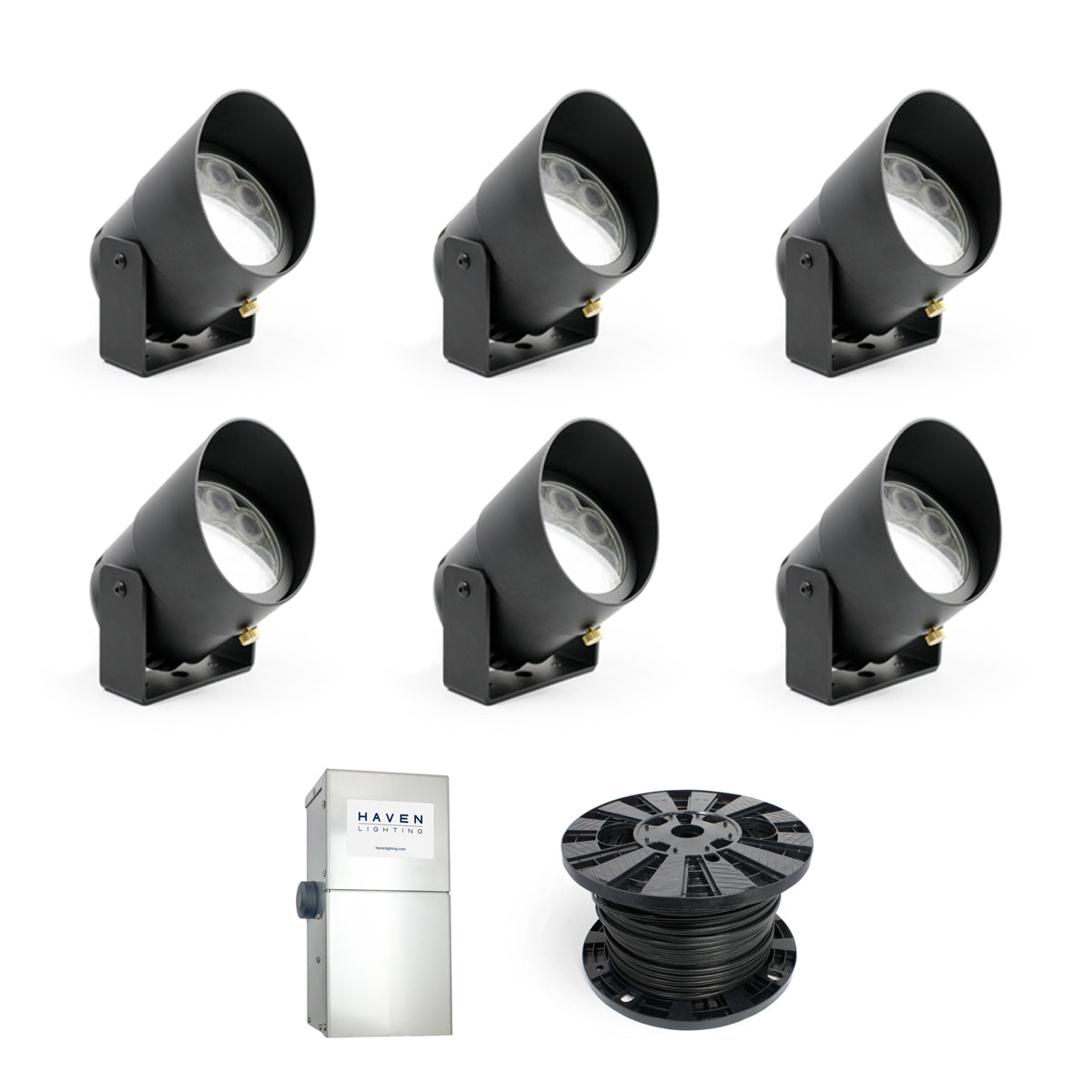 Smart Phone Controlled System with Adjustable White 6-Up Light Package