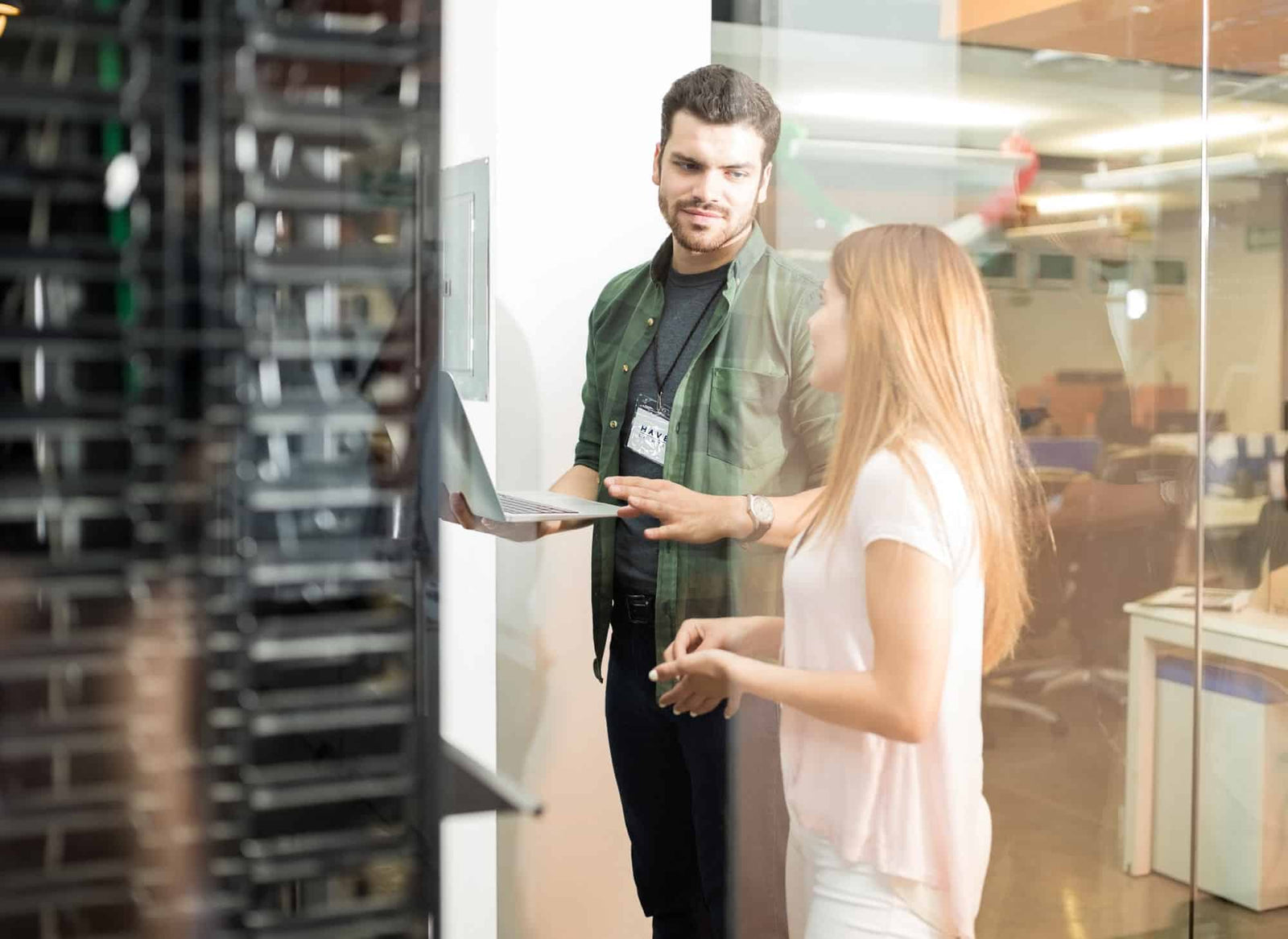 Landscape lighting technicians working in research and development