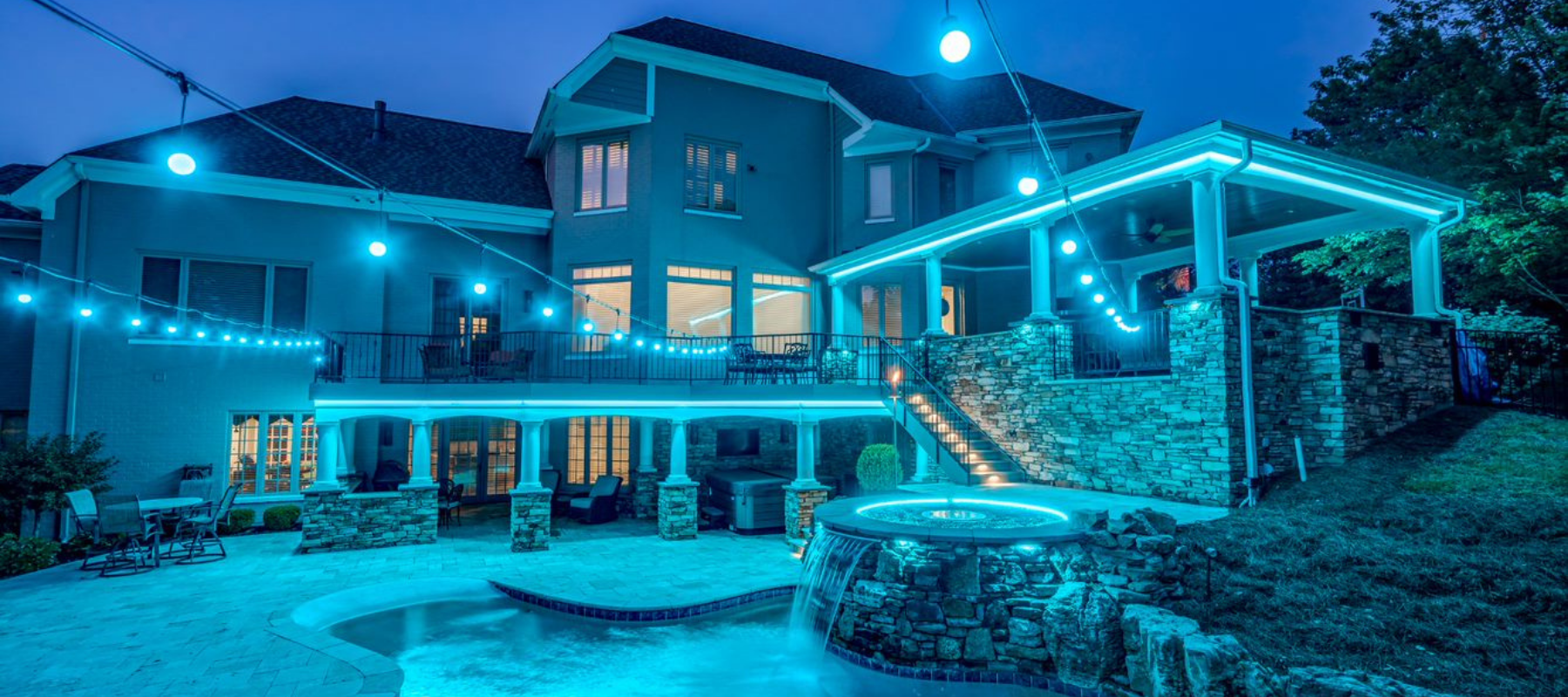 full color pool and patio lights