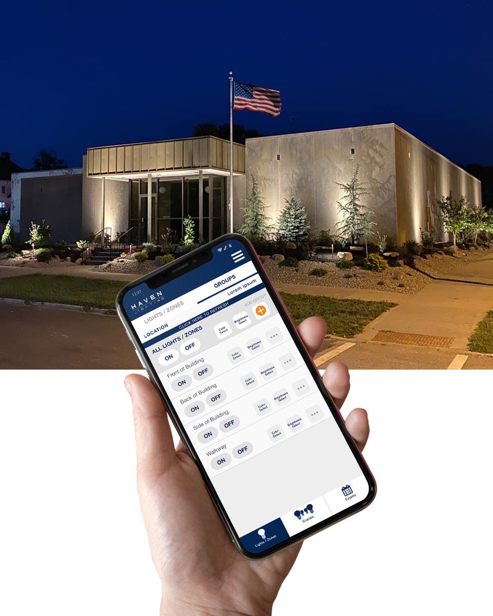 smart commercial outdoor lighting