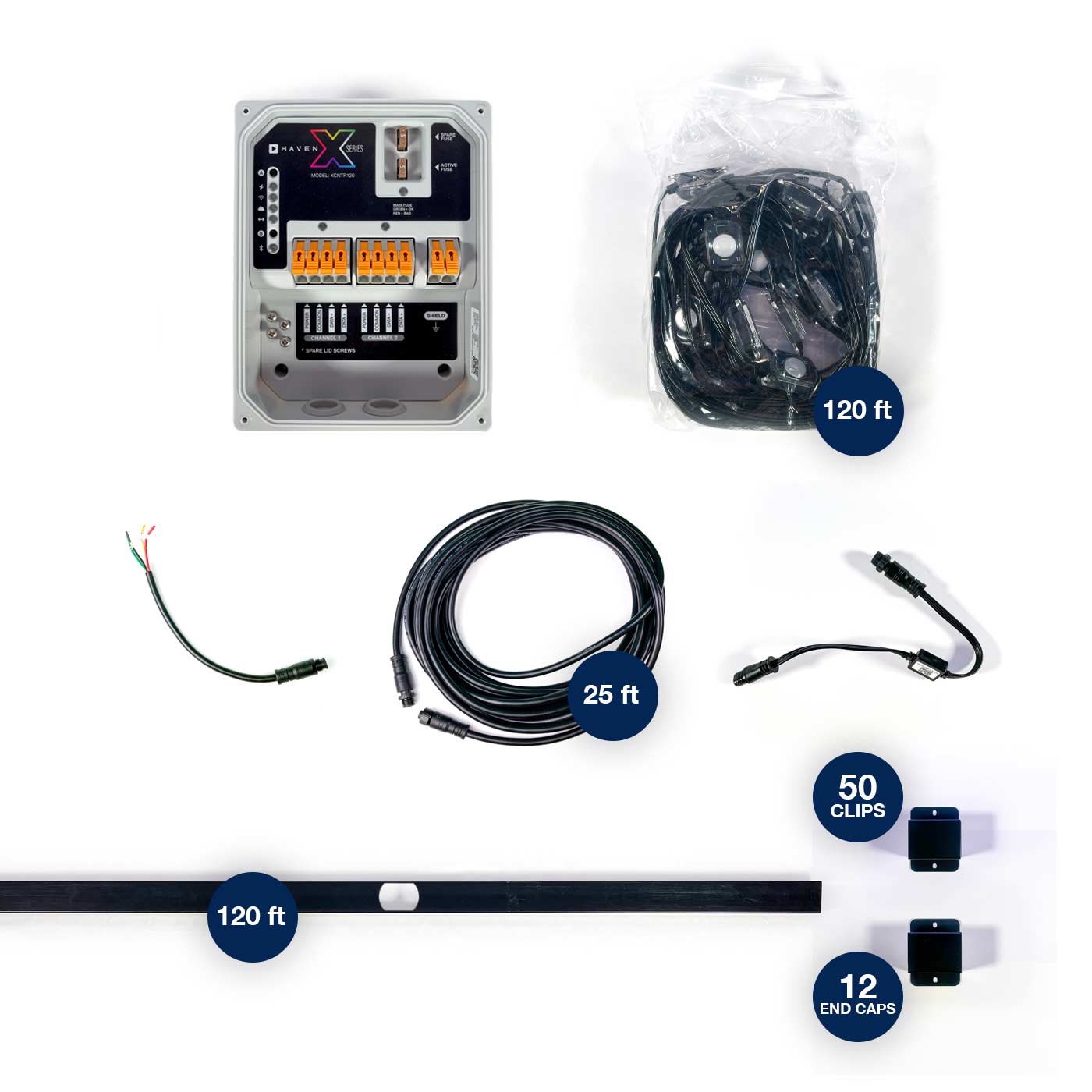 X Series Genesis 120 ft Roofline Lighting Kit - Haven Lighting