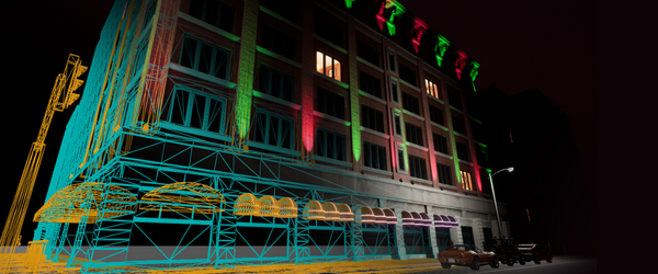 Outdoor lighting design services for commercial buildings