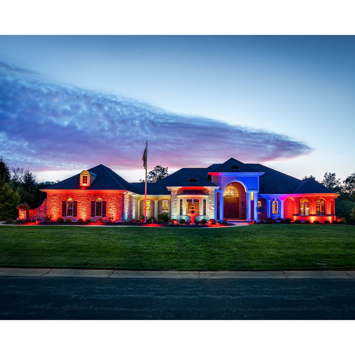 Full Color 14W WiFi Brass LED Up Light Up Lights Haven Lighting 