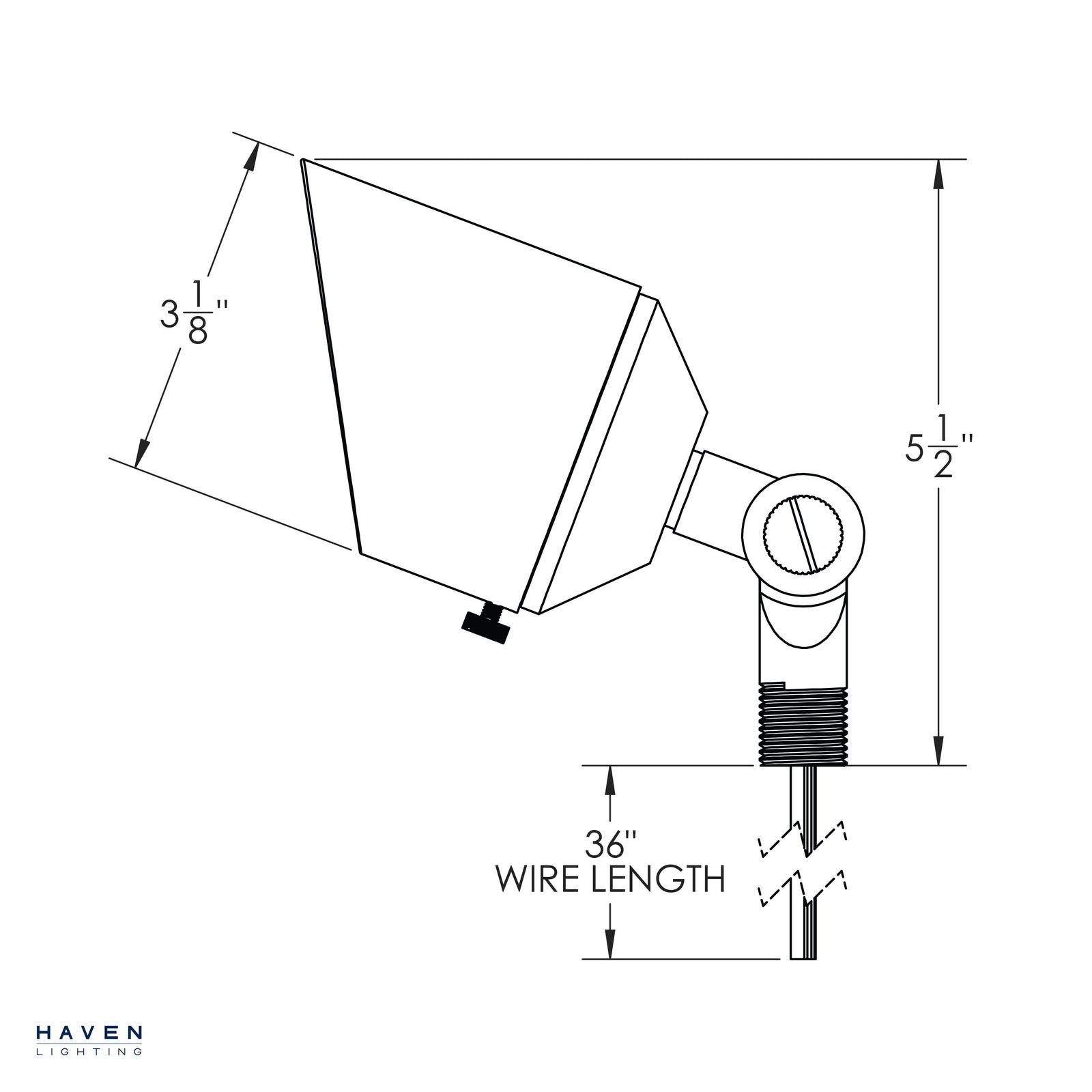 Expandable Brass Landscape Extension Pole - Haven Lighting