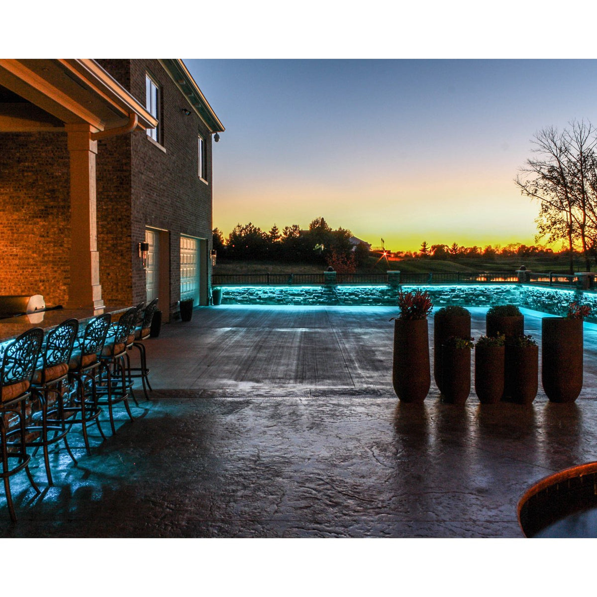 LED Light Strip on an outdoor living area