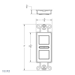 Full Color Wireless Wall Switch - Haven Lighting