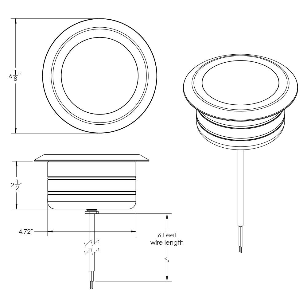 9 Series Full Color 5-Inch Core Drill / Well Lights