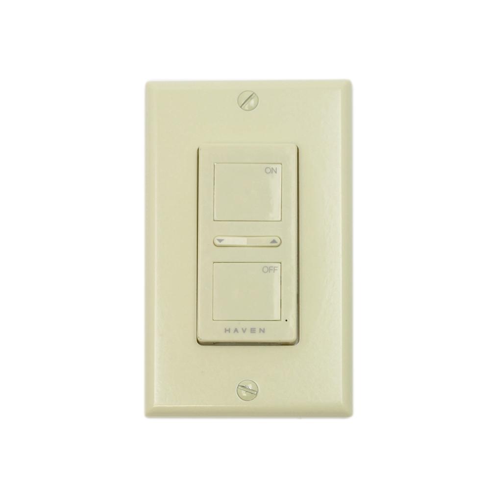Classic White Wireless Wall Switch Wireless Wall Switch Haven Lighting Ivory 