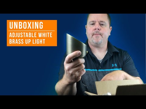 Watch: UNBOXING: Adjustable White Brass Up Light on YouTube